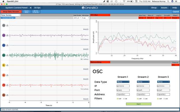 START DATA STREAM